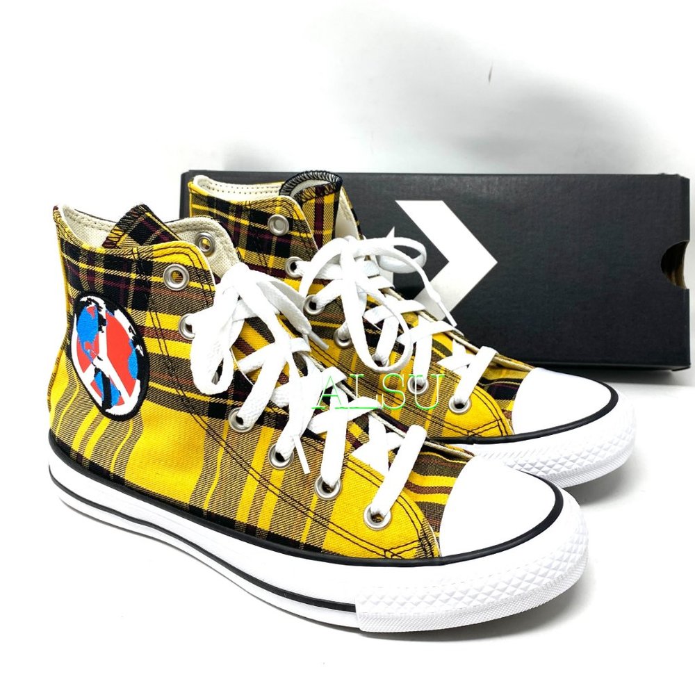 Converse Chuck Taylor All Stars High Top Yellow Women's Size 7 Piece 167412F - Picture 6 of 8